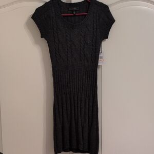 Black Cable Knit Dress